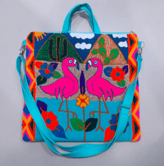 Prancing Flamingos Wayuu Mochila Computer Bags Prancing Flamingos Wayuu Mochila Computer Bags | From Don Massimo Coffee | Free Shipping On All Orders
